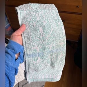 Anthropologie mint hand towel